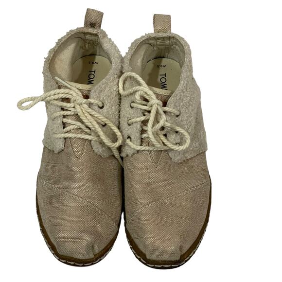 TOMS Women's Bota Blended Boots in Natural Plush Shearling 9.5 - Picture 2 of 12